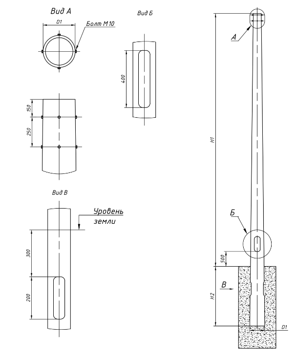 Luminaire Закладные - опоры