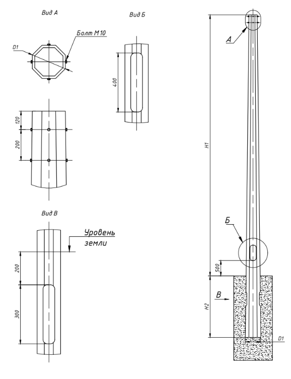 Luminaire Закладные - опоры