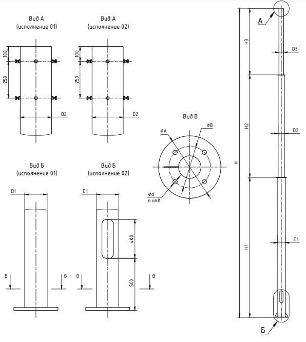 Luminaire Закладные - опоры
